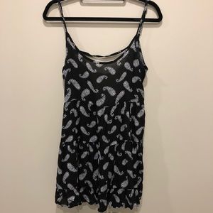 Black and Blue Paisley Brandy Melville Dress S